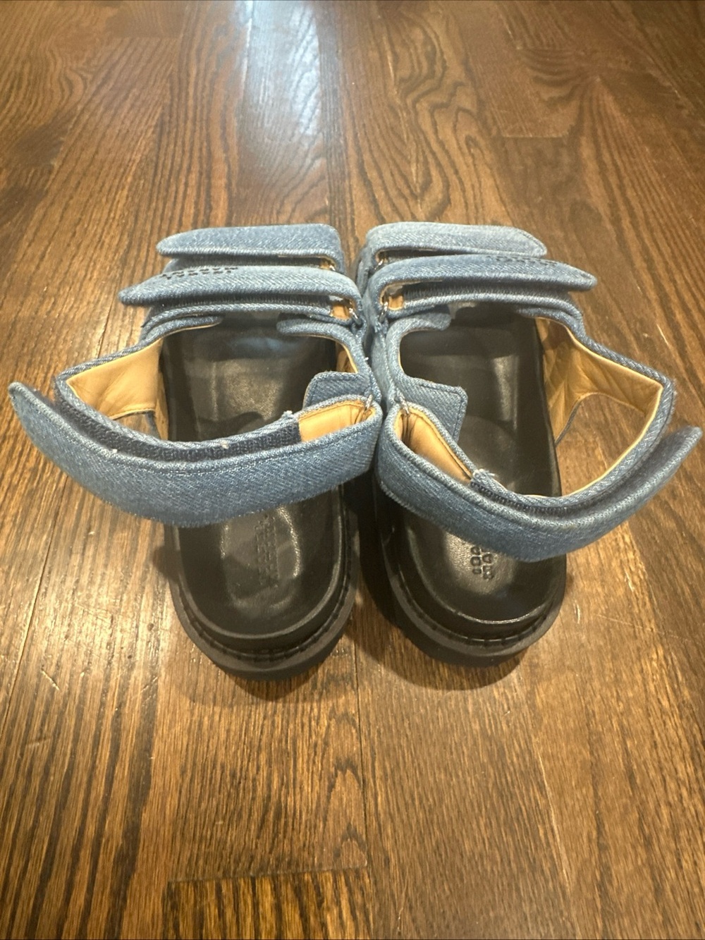 Isabel Marant Light Blue Denim Strap Sandals - Picture 3 of 4